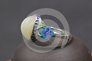 Baltic beewax & amber Ring