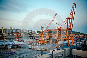 Baltic container terminal in Gdynia