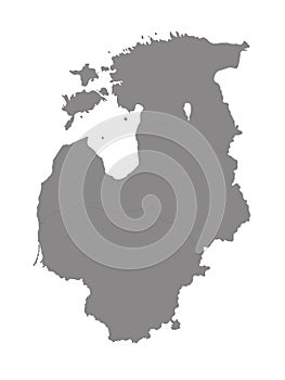 Baltic countries map - Baltic states, Baltic republics, Baltic nations or simply the Baltics photo