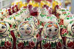 Russian Dolls in a shop in St Petersburg Russia