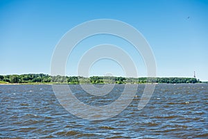 The Baltic sea and beautul landscape in Peterhof