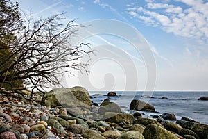 Baltic Sea coast on the island Ruegen, Germany