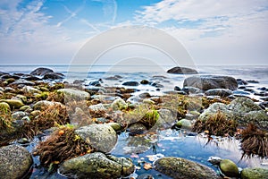 Baltic Sea coast on the island Ruegen, Germany