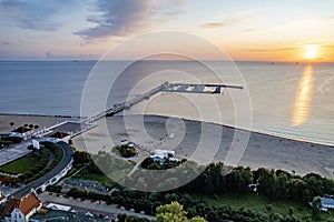 Baltic Sea coast - Pier in Sopot, Poland