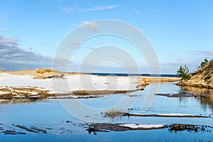 Baltic sea coastline near Saulkrasti town, Latvia