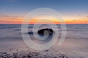 Baltic Sea on the island of RÃ¼gen at Dranske