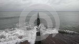 Baltic sea rough water