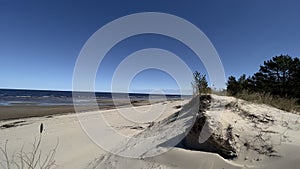 baltic sea with sand hills