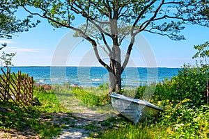 Baltic Sea shoreline view. Estonia