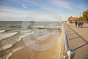 Baltic shore in Zelenogradsk