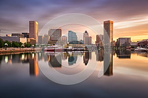 Baltimore Inner Harbor Skyline