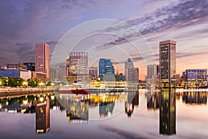 Baltimore Inner Harbor Skyline