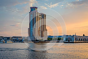 Baltimore Inner Harbor Sunset, in Baltimore, Maryland