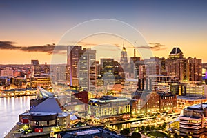 Baltimore, Maryland Skyline