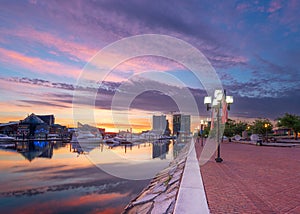 Baltimore, Maryland, USA on the Inner Harbor