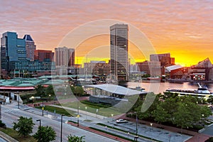 Baltimore, Maryland, USA Skyline on the Inner Harbor