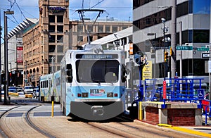 Baltimore, MD: MTA Light Rail Train