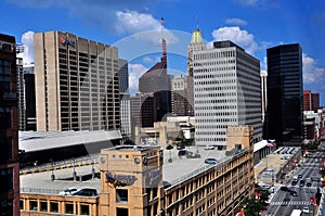 Baltimore, MD: View of Office Towers on Pratt Street