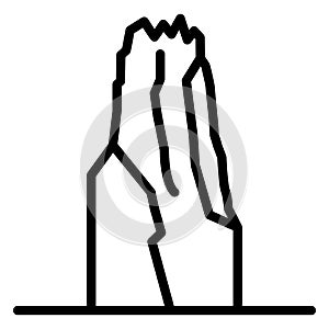 Baltistan monument, gilgit landmark Isolated Vector Icon which can be easily modified or edit