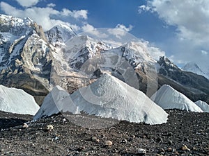 Baltoro glacier Goro 2 camp.