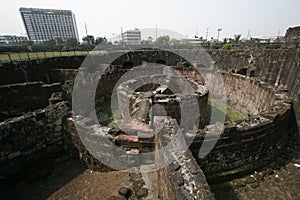 Baluarte de San Andres, ruined bastion during the Spanish occupation, Intramuros, Manila, Philippines photo