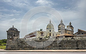 Baluarte de San Ignacio seen from Avenida Blaz de Lezo, Cartagena, Colombia