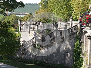 Balustrade in the court garden