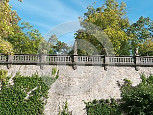 Balustrade in the court garden of the Würzburg Residence