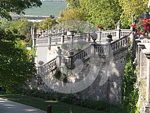 Balustrade in the court garden of the Würzburg Residence