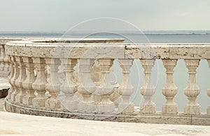 Balustrade and view for Tagus river