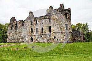 Balvenie Castle is a ruined castle 1 km north of Dufftown in the Moray region of Scotland