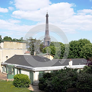 Balzac house and Eiffel Tower, Paris