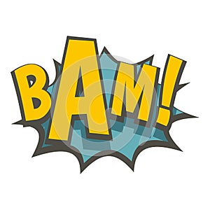 BAM, comic book explosion icon