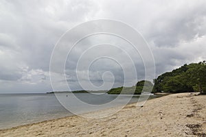 Bama Beach, one of the tourist destinations in Baluran National Park, Situbondo, East Java, Indonesia