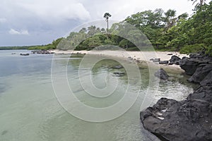 Bama Beach, one of the tourist destinations in Baluran National Park, Situbondo, East Java, Indonesia.