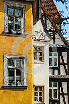 Bamberg Germany-old town-cramped houses photo