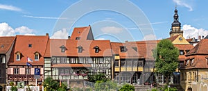 Bamberg Little Venice with Regnitz in Germany