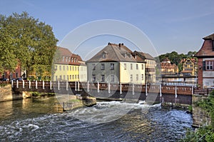 Bamberg and Regnitz river, Germany