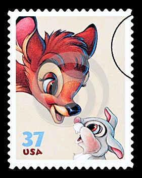 Bambi Postage Stamp