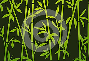 Bamboo background japanese asian plant wallpaper grass. Bamboo tree vector pattern