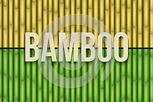 Bamboo background set