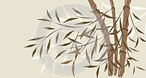 Bamboo background, vector