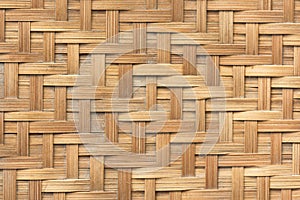 Bamboo basket weave pattern  texture background. Background and texture concept