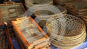 Bamboo baskets