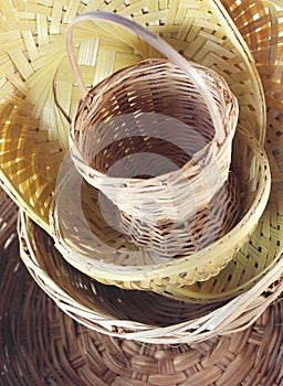 Bamboo baskets