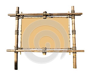 Bamboo Billboard (with clipping path) photo