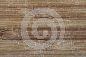 Bamboo board texture with knife marks