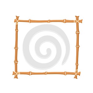 Bamboo border. square bamboo frame