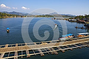 Bamboo bridge float