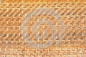 Bamboo brown straw mat, abstract background texture